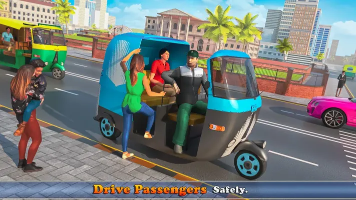 Tuk Tuk Auto Rickshaw Driving Simulator android App screenshot 0